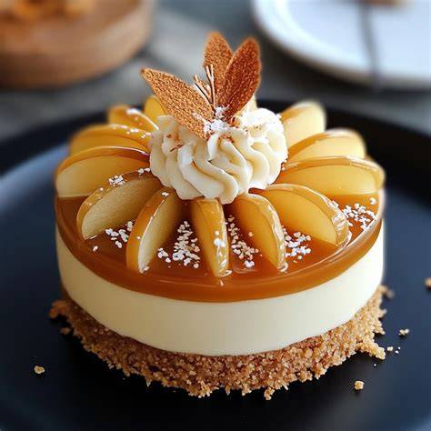 image entremets caramel et pommes