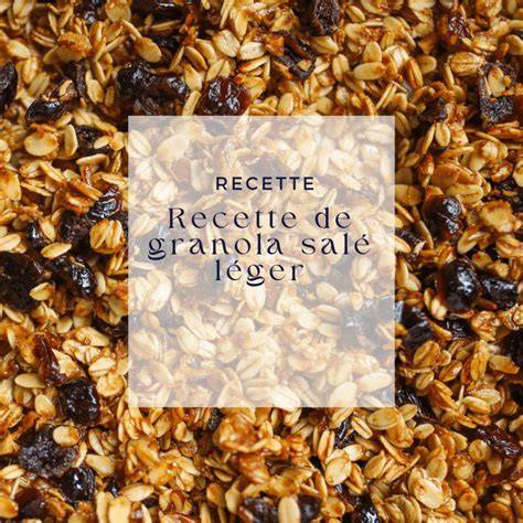 Granola salé croquant