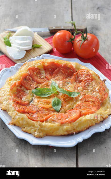 illustration tarte tatin tomate mozzarella