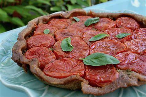 image tarte tatin tomates olives pesto