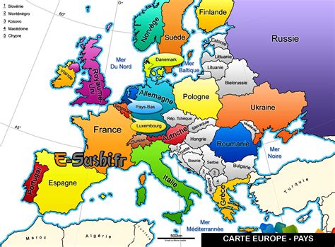 Carte de l'Europe avec les pays ayant renforcé les contrôles sur les produits en bambou