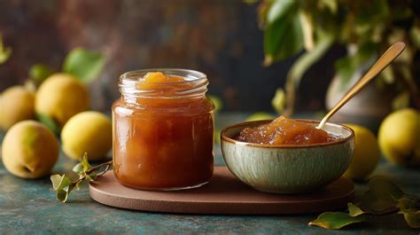 Photo de compote épicée servie dans un bol rustique