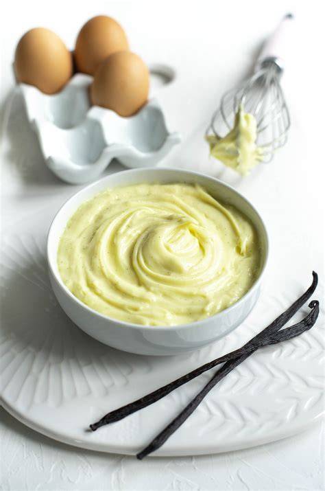 image fond creme patissiere vanille