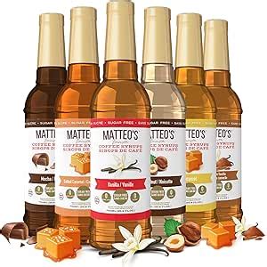 Variété de sirops pour pâtisserie