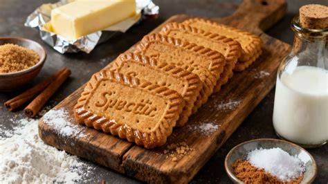 Image d'un plateau de spéculoos et d'autres biscuits belges