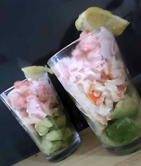 verrines apéro surimi diagramme étape préparation