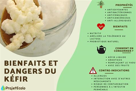 Graphique des bienfaits probiotique du kéfir et comparaison avec d’autres boissons fermentées
