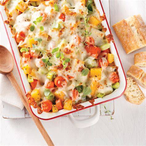 Gratin légumes racines couleurs