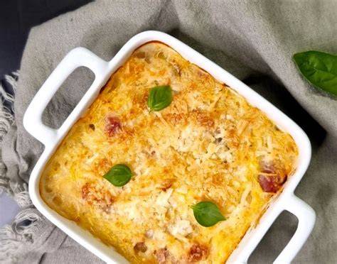 Gratin de courge spaghetti et jambon cru - vue générale