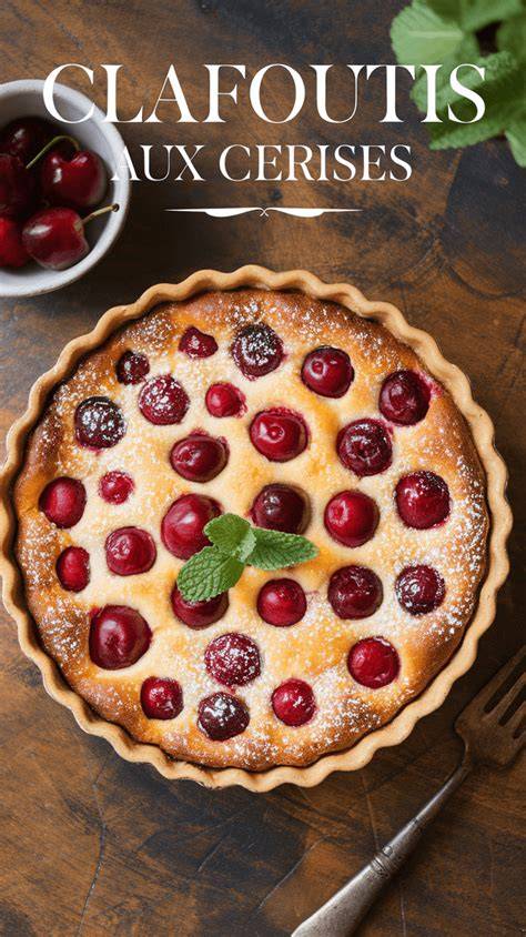 schéma des cerises et clafoutis