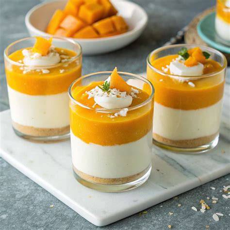 pots de crème de coco en verrines