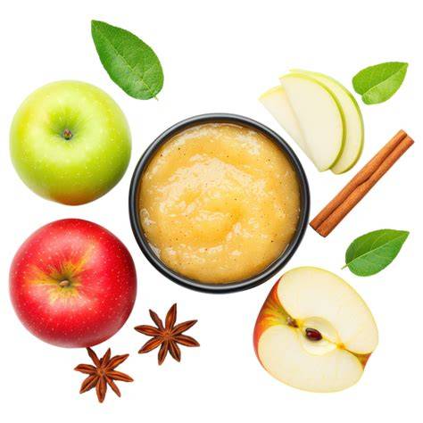 Variation compote pommes poires épices infographie