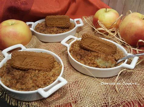 Tarte pomme crumble spéculoos délicieuse