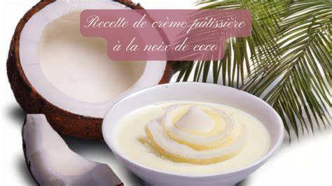 Schéma de montage étape par étape de la crème pâtissière coco