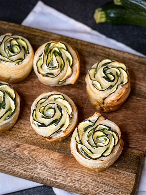 rose feuilletée courgette chèvre