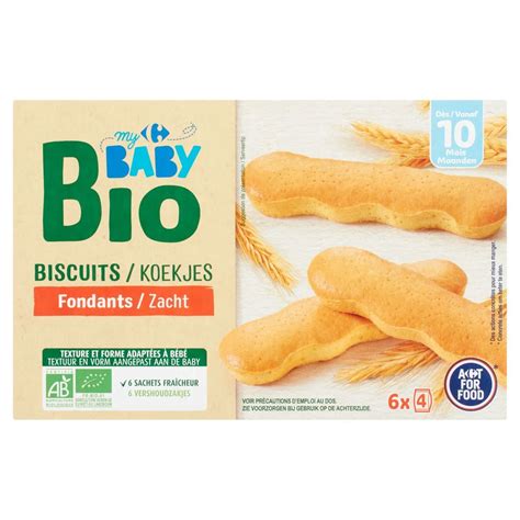 Biscuits bio pour bébé et ingrédients sans gluten