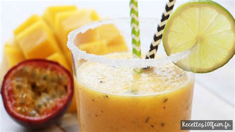 Mangue, fruit de la passion et pêche