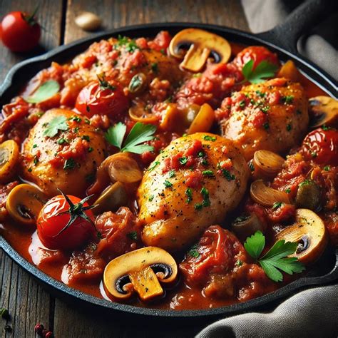 Plat de poivrons en sauce servi avec du poulet