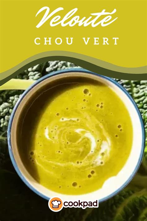 image infographics recette veloute chou vert
