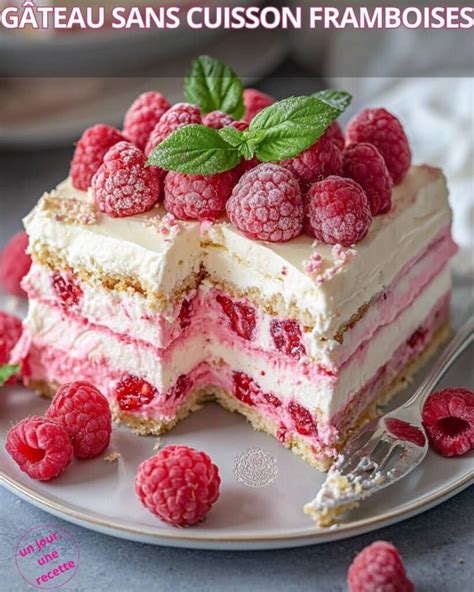 infographie cuisson desserts framboise