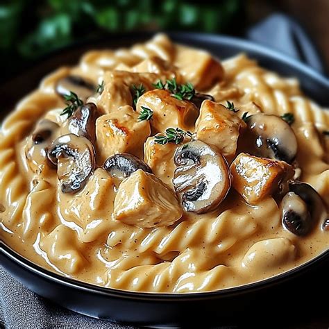 Vue rapprochée des ingrédients coupés : patate douce en dés, champignons, ail émincé, persil ciselé