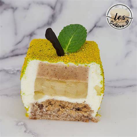 illustration décoration entremet poire