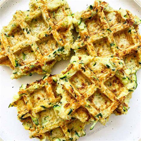 Gaufres salées aux courgettes et fromage