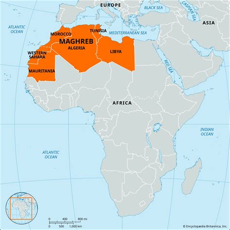 Carte des variantes régionales de la chorba en Maghreb