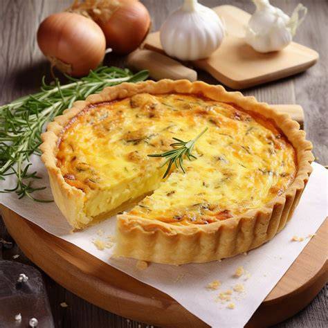 quiche au maroilles presentation visuelle