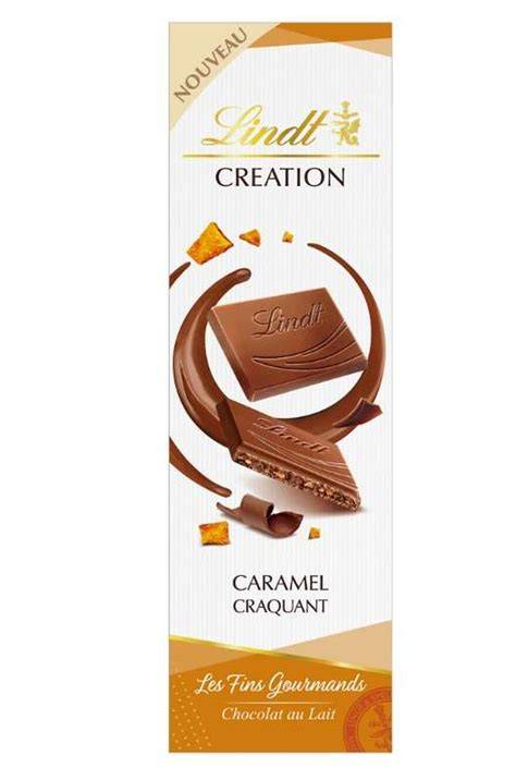 Gamme caramel toffee Lindt et éclats croquants