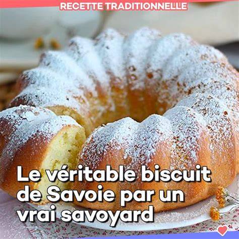 page ancienne sur le biscuit de Savoie