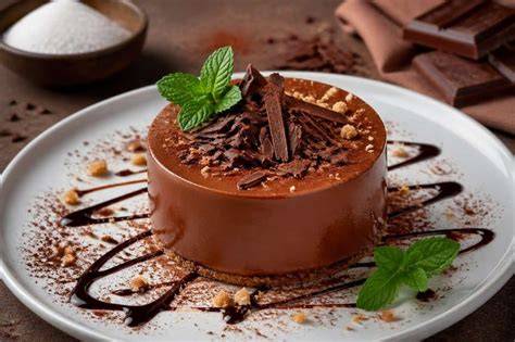 Montage bavarois chocolat et déco vermicelles
