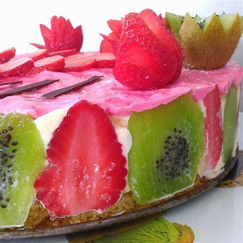 glaçage chocolat blanc fruits frais