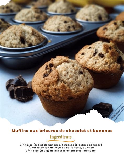 Ingrédients pour muffins : bananes, miso, farine, chocolat