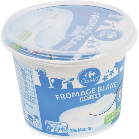 Pot de fromage blanc crémeux