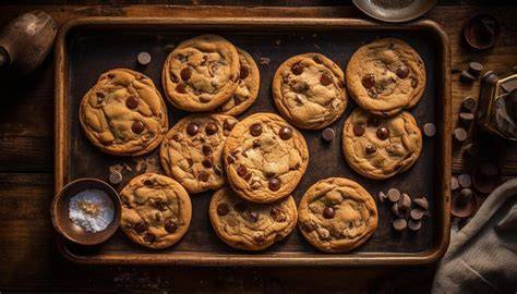 Image d'un plateau de cookies dorés et croquants avec noix de cajou