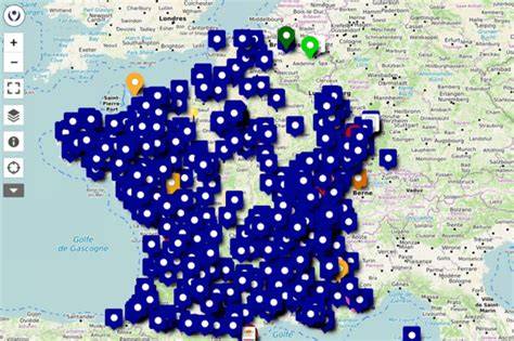 Carte des boulangeries bio au levain naturel en France