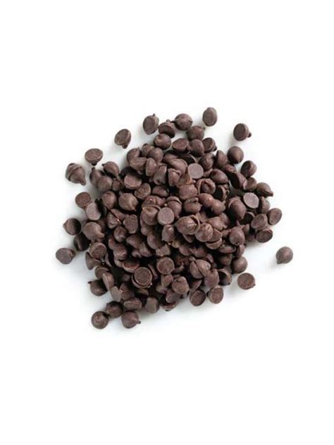 des pépites de chocolat noir