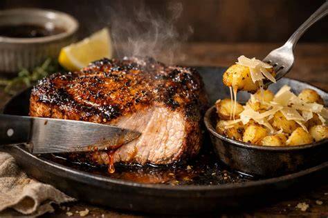 Schéma de cuisson des côtes: marinade, saisie et repos