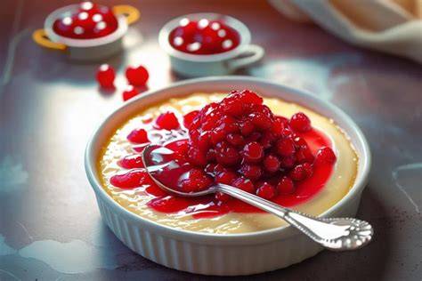 Garnitures pour flan mascarpone fruits rouges