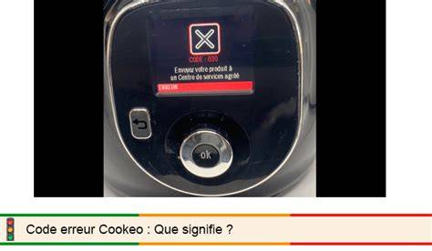 Infographie: Schéma de diagnostic du code 40 sur Cookeo