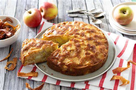 Images d’un gâteau au micro-ondes avec pommes