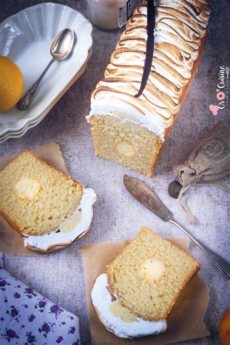 Infographie: Schéma de montage cake citron meringué avec insert citron