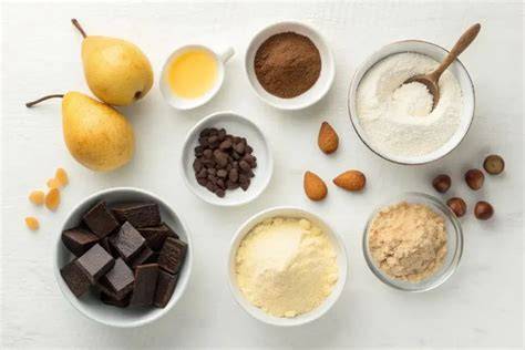 Tableau des ingrédients et proportions pour crumble vegan