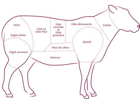 Morceaux de poitrine de mouton