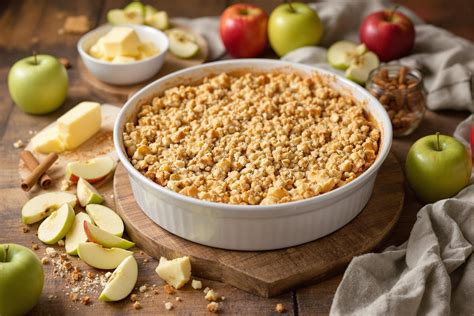 Infographie: Schéma de la formation du crumble sableux et répartition sur fruits