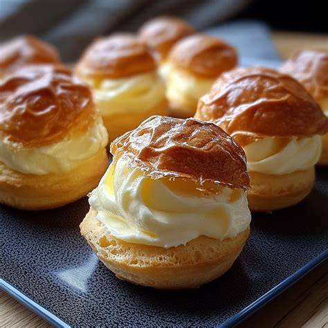 Infographie: Étapes clés de la pâte à choux et de la crème vanille