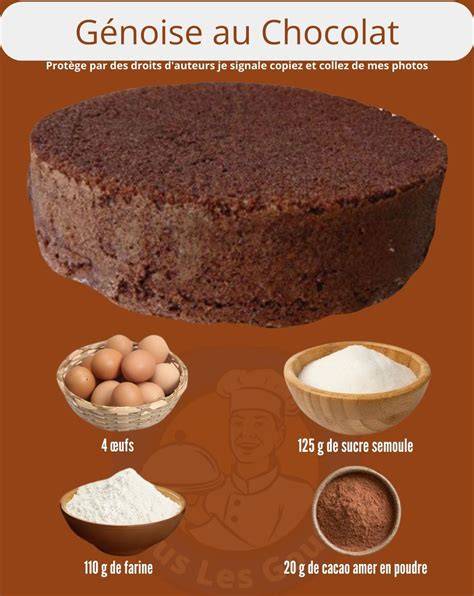 génoise cacao moelleuse illustration