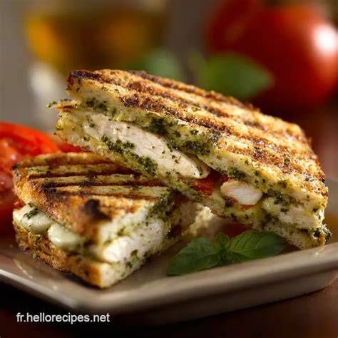 Panini pesto et fromage méditerranéen