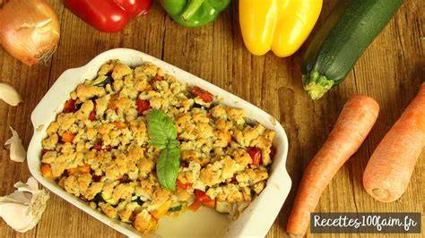 crumble légumes croûte parmesan
